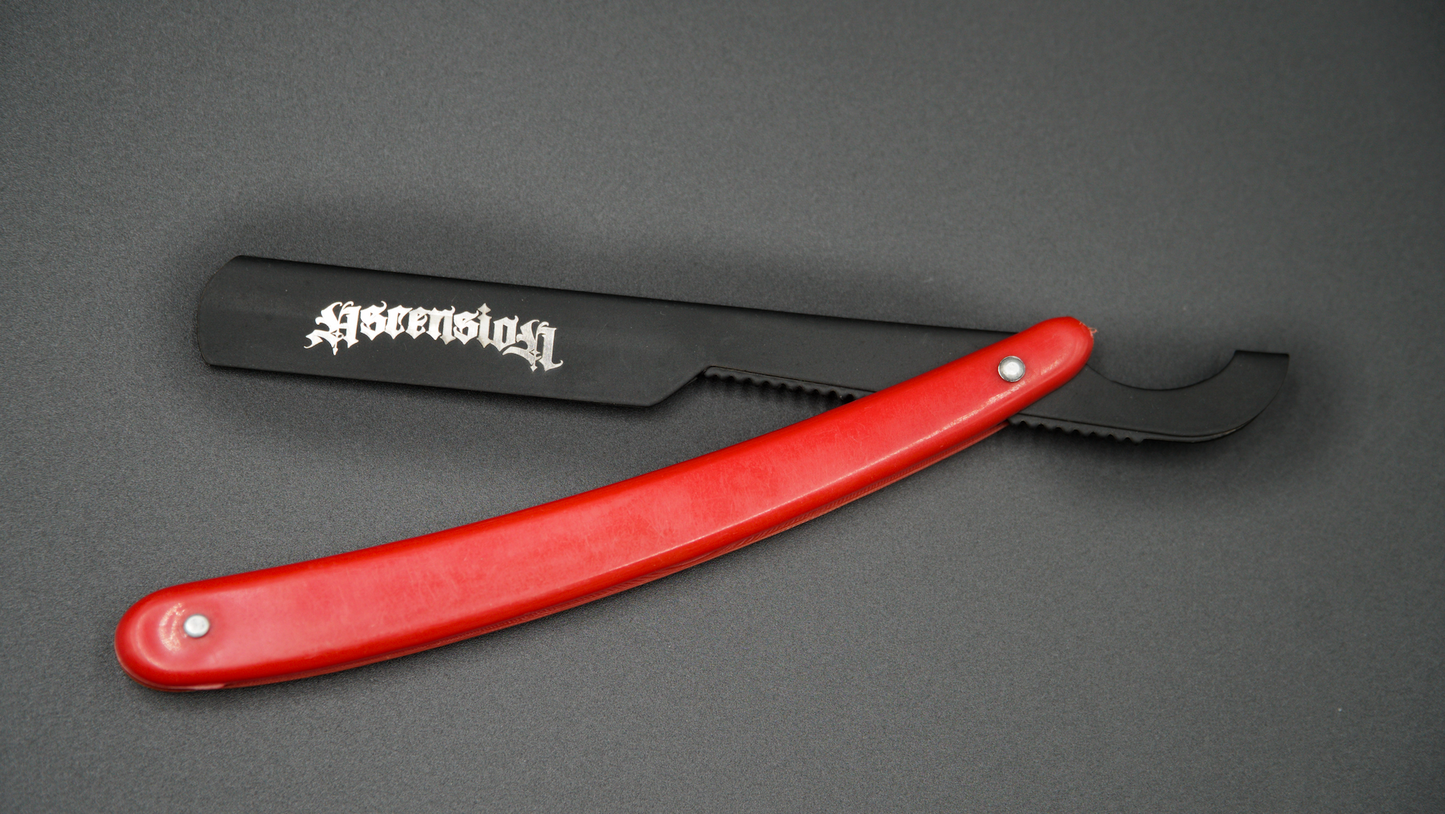 Ascension Turkish Straight Razor – Red Handle Edition