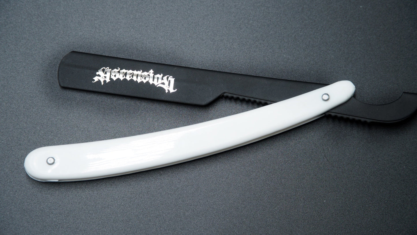 Ascension Turkish Straight Razor – White Handle Edition