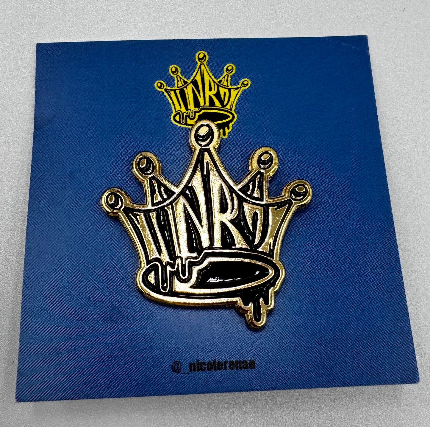 PinStop x Nicole Renae Collab – Crown Logo Pin
