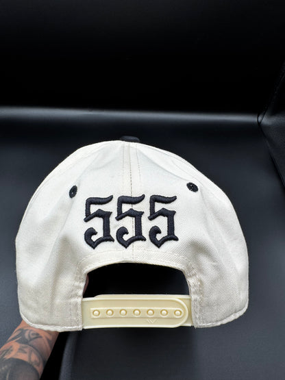 Ascension 555 Snapback – Cream & Black